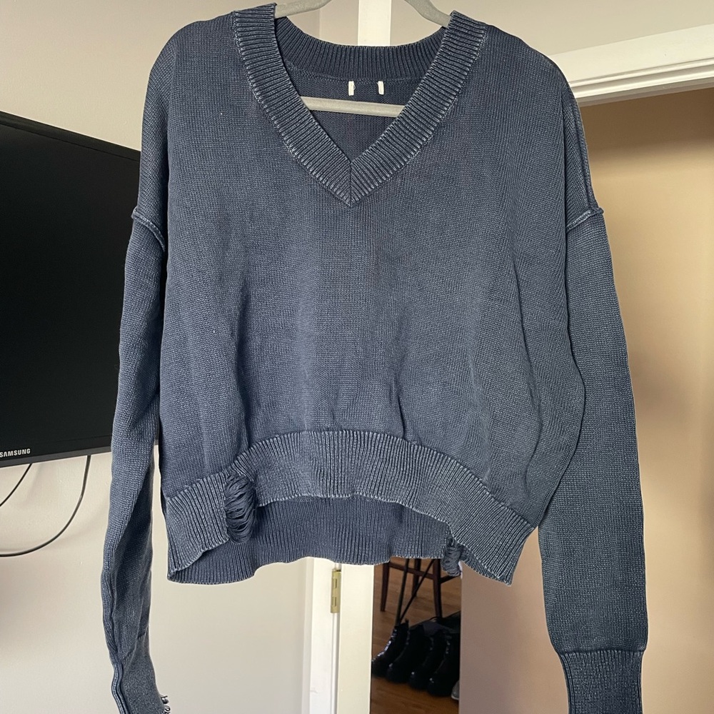 Oversized V Neck Sweater